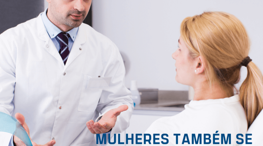 mulheres indo em urologistas