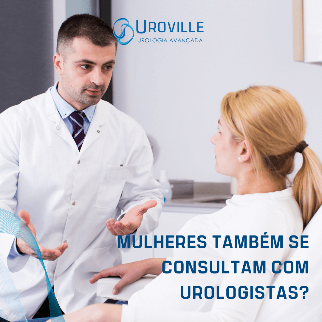 mulheres indo em urologistas